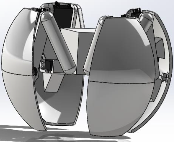 Sphero hybrid dynamic robot mostly closed