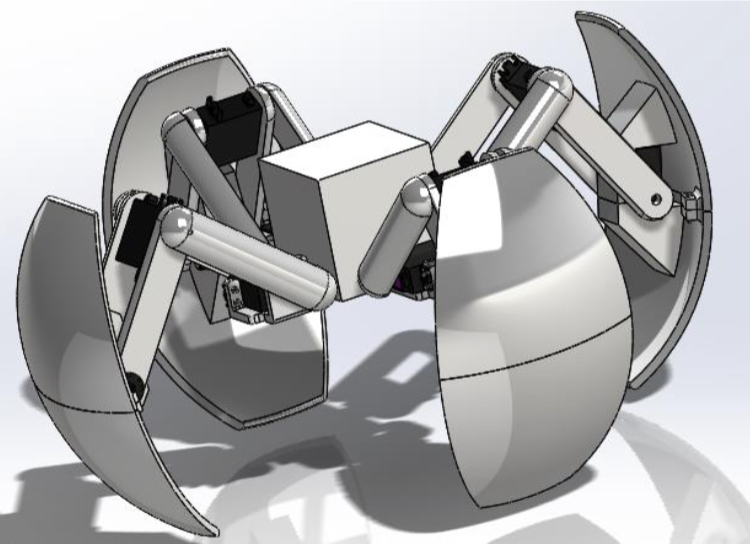 Sphero hybrid dynamic robot partially open 2